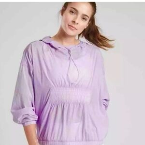Athleta Lavender Hooded Windbreaker NWT!